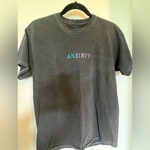 Pacsun Anxiety Embroidered Tee